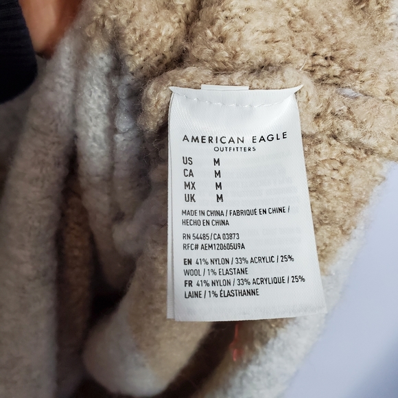 AE Gray Rugby Stripe Sweater Dress - Picture 9 of 9